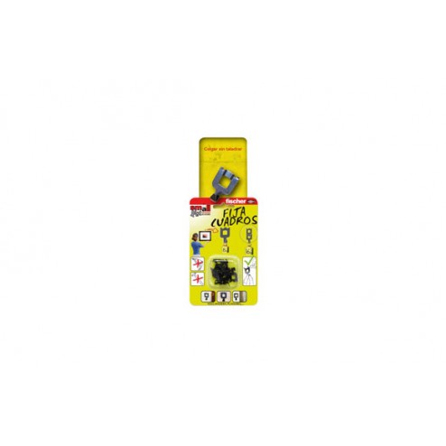 Fija Cuadros Blanco 8 Uds Fischer