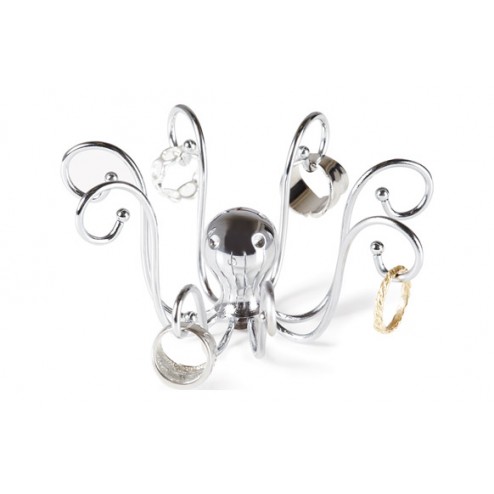 Anillero Cromado Umbra Pulpo