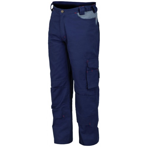Pantalon Stretch Monocolor Issa Azul T L 