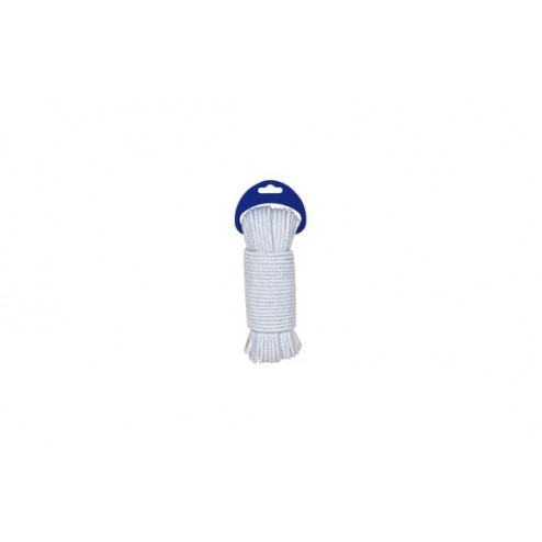 Cuerda Algodon Trenzado con Alma Diam.4,5mm Kylate 15m Blanco