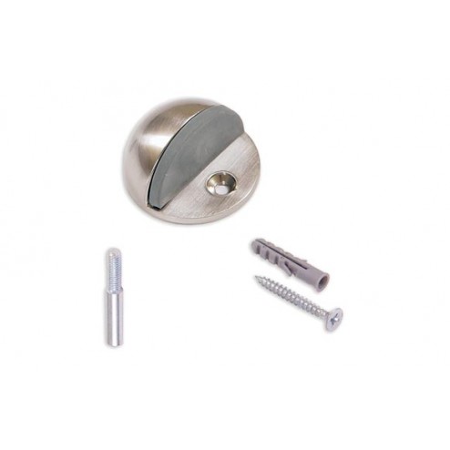 Tope de Puerta con Pivote y Tornillo Ovalado Brinox Inox Satinado