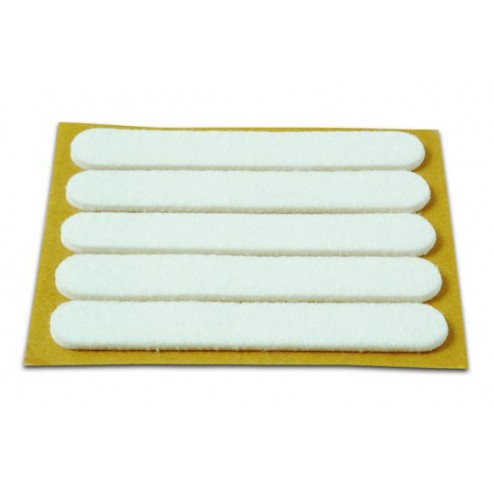 Deslizador de Fieltro Adhesivo Brinox Blanco 13X91mm 5 Unid