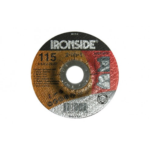 Disco Desbaste Acero/Inox Ironside 125x6x22mm