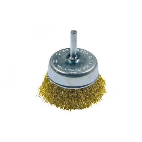 Cepillo Taza Pua Latónada Espiga 6mm Ironside Diam.50/ 0,30