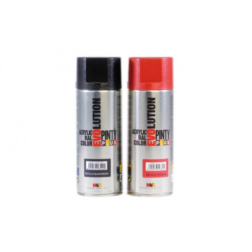 Pintura Spray Acrilica Metalizada Pintyplus Evolution 520 Ccm 155 Rojo