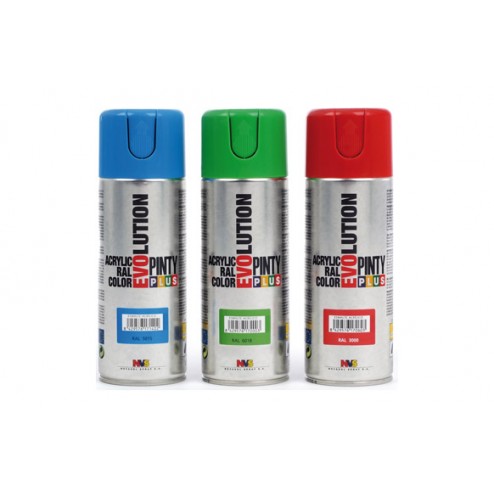 Pintura Spray Acrilica Brillo Pintyplus Evolution 520 Cc Ral 2004 Naranja