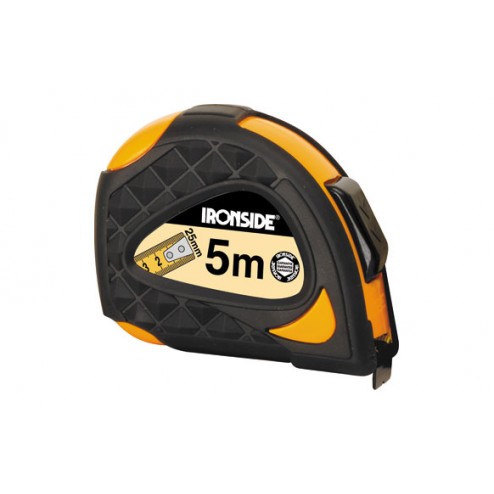 Flexometro Anti Choque con Auto Freno Ironside 5 Mx25mm Cinta Impresa A Dos Caras