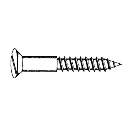 Tirafondo Cabeca Plana Cincado 2,50X12mm