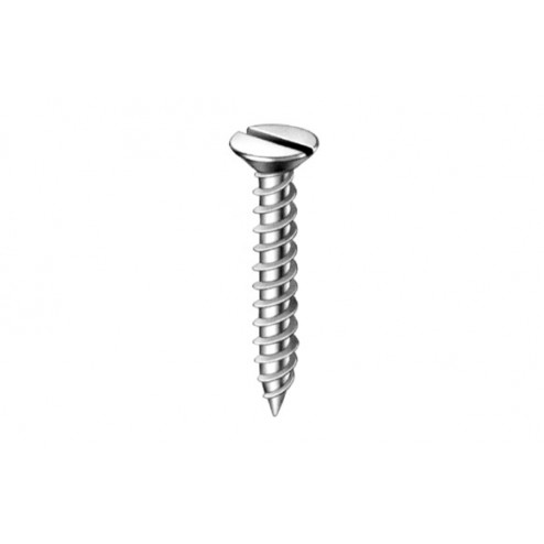Tirafondo Cabeza Plana Latonado (25 Uni) 2.5 X25mm