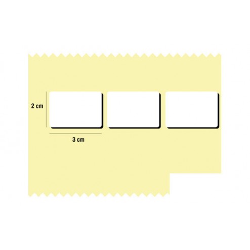 Etiqueta Adhesiva Mediana Neutra 30X20 Salida 3 Etiq. (Rollo 10.000)