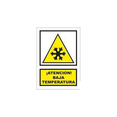 Señal Advertencia Catalan Serigrafia Mataro 297X210mm Baixa Temperatura