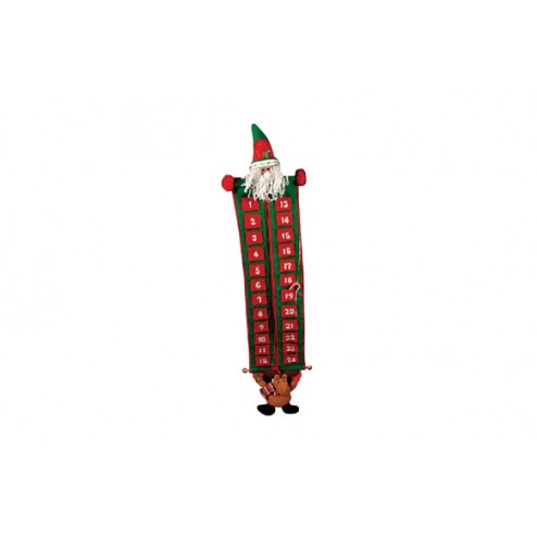 Calendario Adviento Papa Noel/Reno Concoral 105cm