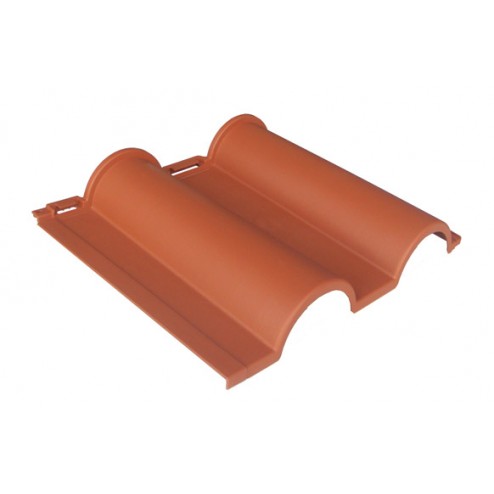 Placa Teja Polimero Terracota (Caja 10 Unid) Covernou