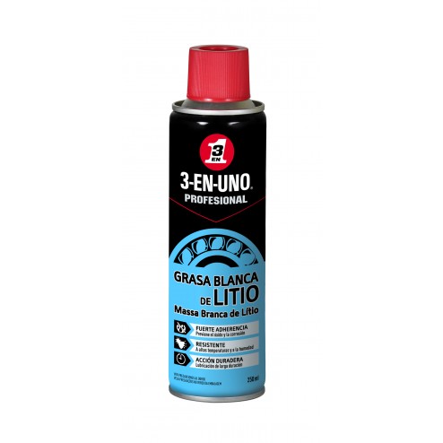 Grasa Blanca de Litio Spray 3 En 1 250 ml