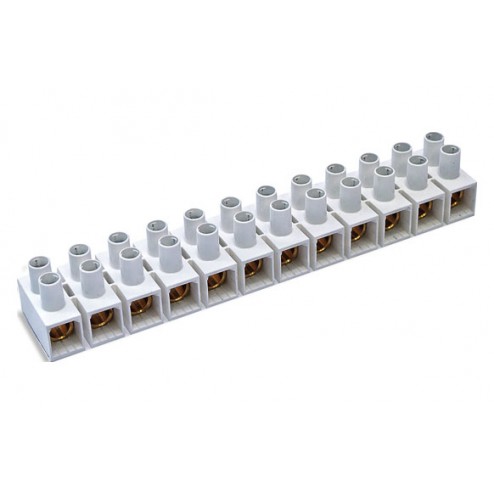 Regleta Conexión Elec Homolog. Famatel 35mm 125A Blanco