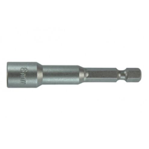 Punta Vaso Hexagonal 8mm.( 66mm. E 6,3 - Â¼" ) Ironside Magnetica, con Anclaje Hex 1 Pieza