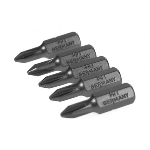 Punta Phillips Pro ( Ph 1 - 25mm. - Â¼" ) Ironside 5 Piezas