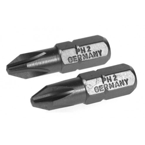 Punta Phillips Pro ( Ph 2 - 25mm. - Â¼" ) Ironside 2 Piezas