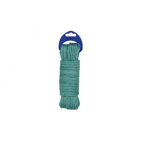 Cordon Polipropileno Alma Texturada Diam.4mm Kylate 15m Verde / Blanco