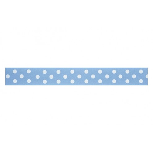 Cinta Base Pasteles 24mmx25M Lunares Azul