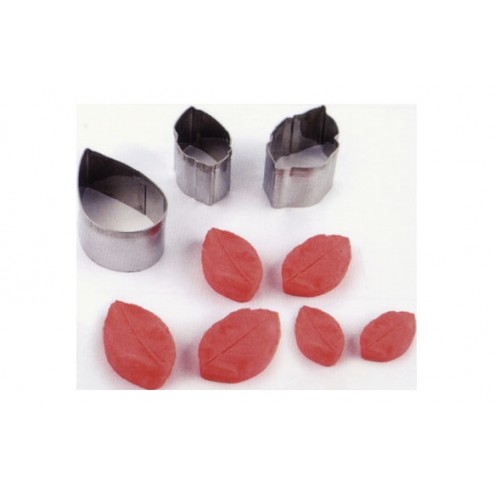Cortador + Texturizador Petalo Fk021-Hoja Rosa