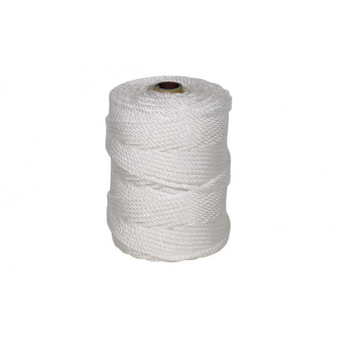Cuerda Polietileno Cableada 4 Cabos Diam.5mm 100m Blanco