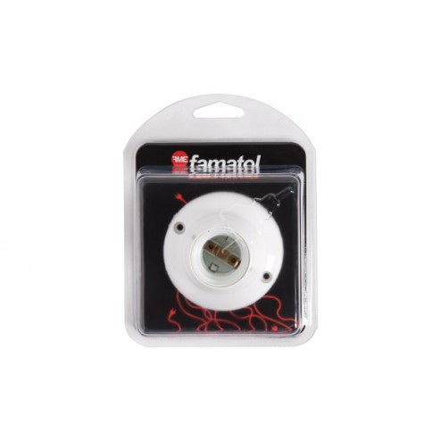 PortaLámparas Zocalo Recto Famatel E-27 BLANCO