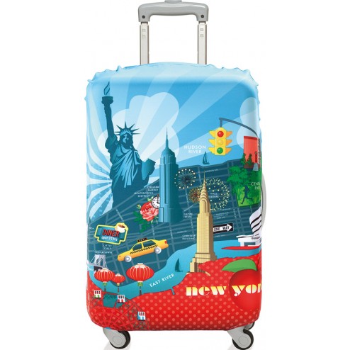 Funda Maleta Decorada 58X65 New York
