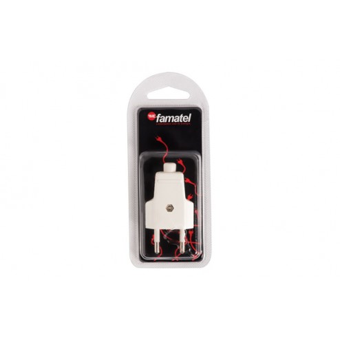 Clavija 10A Famatel BLANCO