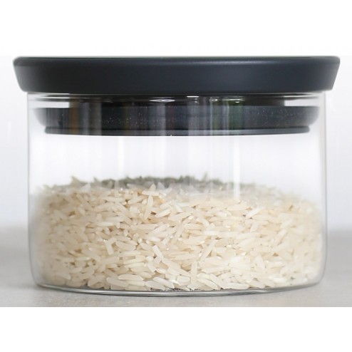 Bote Apilable Cristal Tapa Gris Brabantia 0,3 L