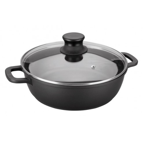 Cazuela Baja Alum Fundido con Tapa Lacor 36 cm-Induccion