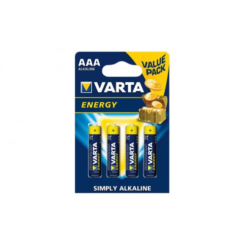 Pila Alcalina Energy Varta LR03 AAA BL.4