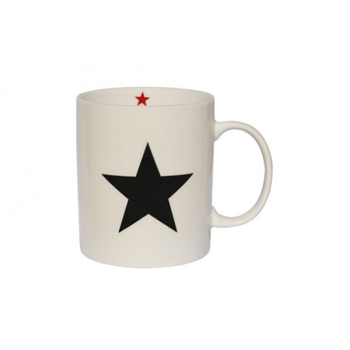 Mug Porcelana Estrella Negra