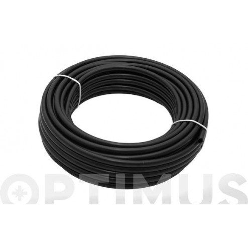 Microtubo Flexible Negro Para Goteo Caudal Diam.4mm 15 M
