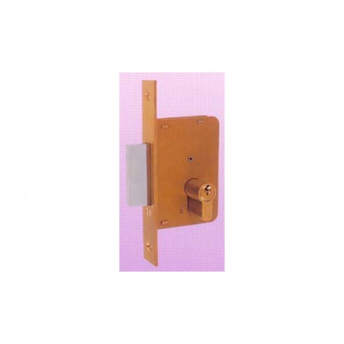 Cerradura Embutir Madera Llave Sola Ezcurra 4200-Cromo/98X40