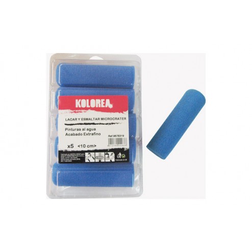 Mini Rodillo Recambio Microcrater 5 Uds Kolorea 10 cm 