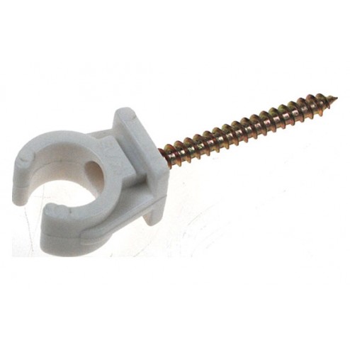 Grapa Clip Blanca con Tornillo 5 Uds Saet-94 Ø 18mm