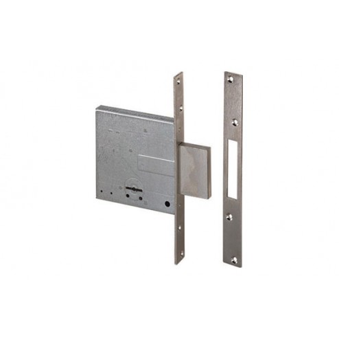 Cerradura Seguridad Niquelada Llave Sola 60mm/Borjas 4 Vueltas