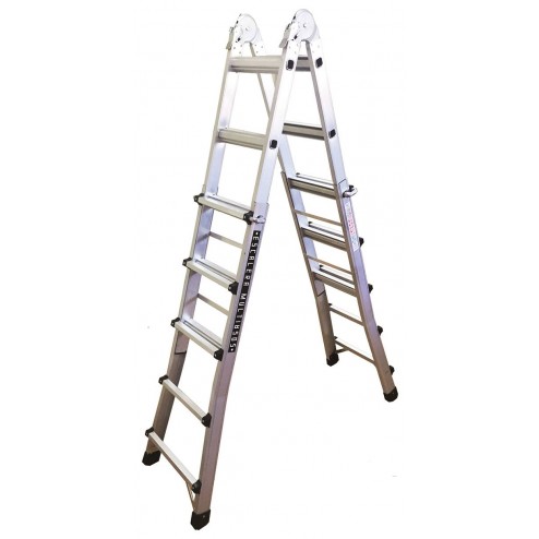 Escalera Telescópica Aluminio Codiven 5+5 Peldaños