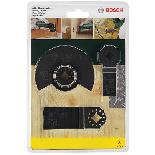 Hoja Sierra Multiherramienta Set Bosch 3 Piezas