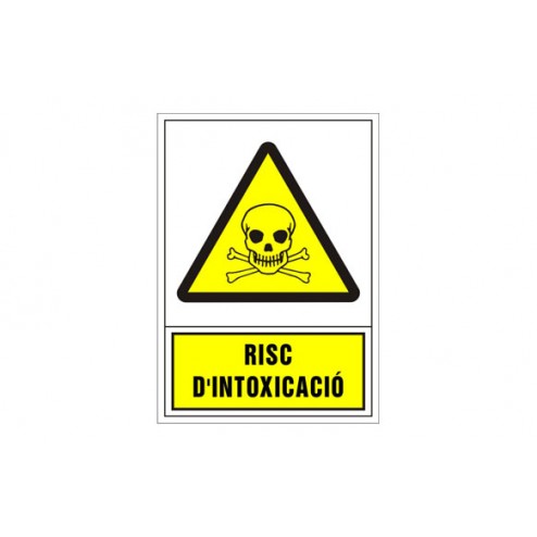 Señal Advertencia Catalan 345X245mm-Risc D'Intoxicacio