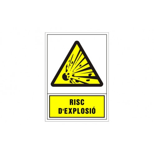 Señal Advertencia Catalan 490X345mm-Risc D'Explosio