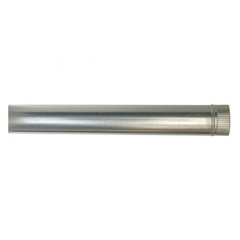 Tubo Liso Galvanizado Chimenea Diam.130x1Mtx0,50mm