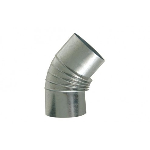 Codo Galvanizado Chimenea Diam.120 45º