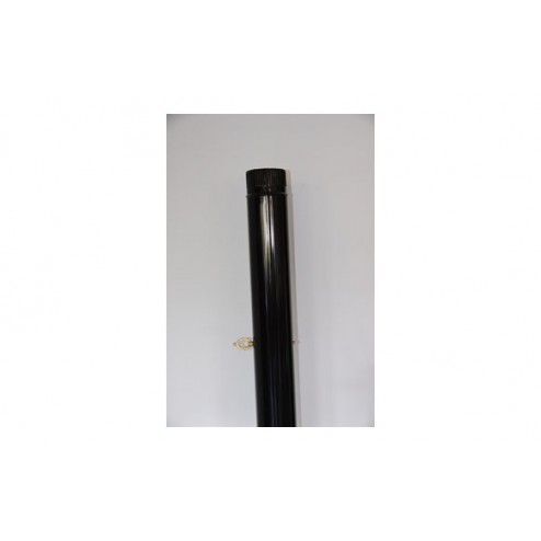 Tubo Liso Vitrificado Negro Chimenea Diam.120x1m