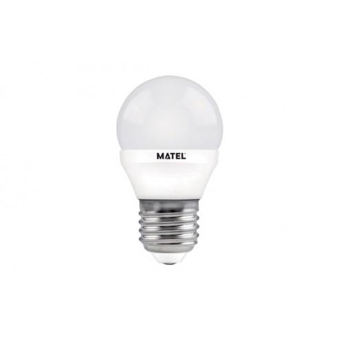 Lampara Esferica Led Al + Pc Matel E27 5W Luz Calida