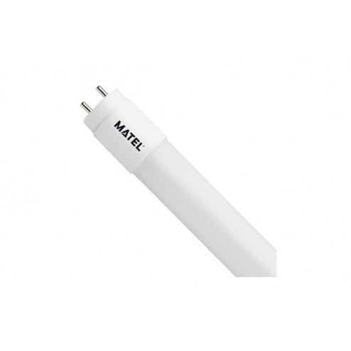 Fluorescente Aluminio Cristal Led Matel T-8 60 cm 9W Luz Blanca