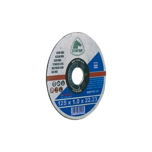 Disco Corte Standard Inox Plano Stayer Ø 125x1x22mm