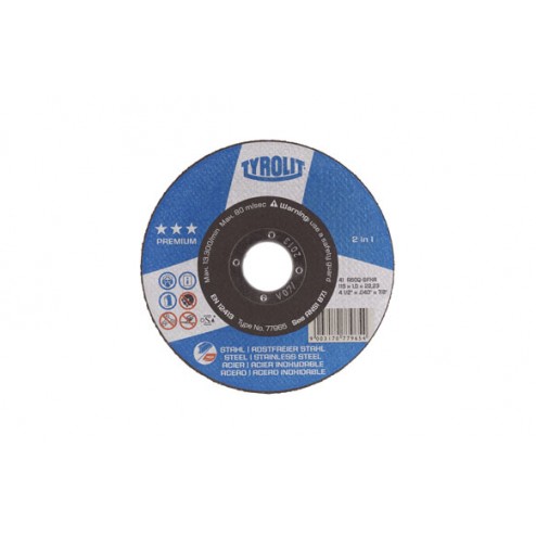 Disco Corte Acero/Inox Premium Tyrolit 230x3x22