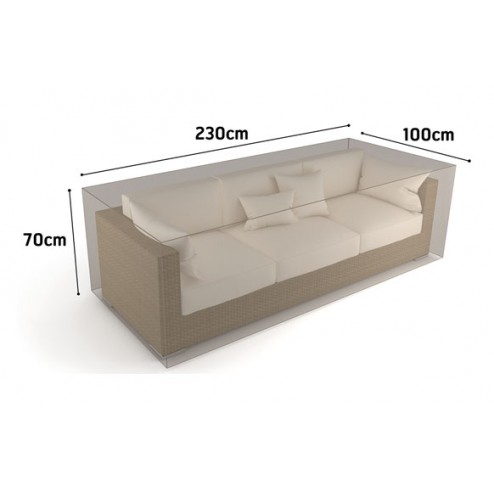 Funda Sofa 3 Plazas Vison Nortene 230x100xH 70